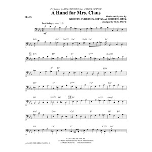 A Hand For Mrs. Claus (arr. Mac Huff) - Bass