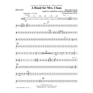 A Hand For Mrs. Claus (arr. Mac Huff) - Drums