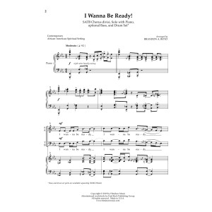 I Wanna Be Ready! (arr. Brandon A. Boyd)
