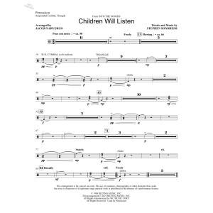 Children Will Listen (from Into The Woods) (arr. Jacob Narverud) - Aux Percussion