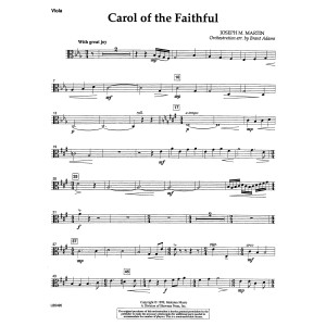 Carol Of The Faithful (from "Canticle Of Joy") - Viola