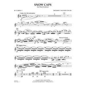Snow Caps - Bb Clarinet 1