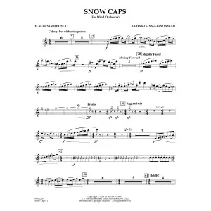 Snow Caps - Eb Alto Saxophone 1