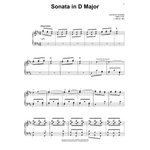 Sonata In D Major, K. 96