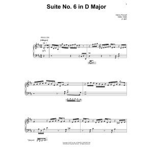 Suite No. 6 In D Major