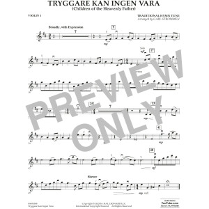 Tryggare Kan Ingen Vara - Violin 1