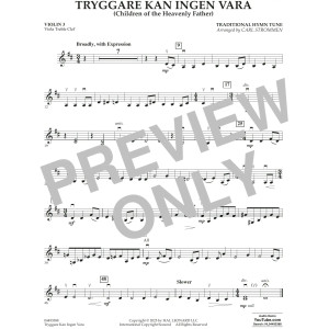 Tryggare Kan Ingen Vara - Violin 3 (Viola Treble Clef)