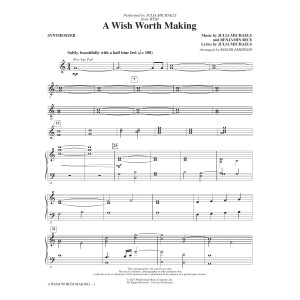 A Wish Worth Making (from Wish) (arr. Roger Emerson) - Synthesizer