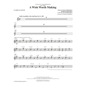 A Wish Worth Making (from Wish) (arr. Roger Emerson) - Classical Guitar