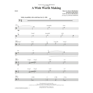 A Wish Worth Making (from Wish) (arr. Roger Emerson) - Bass