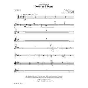 Over And Done (from Schmigadoon!) (arr. Mac Huff) - Bb Trumpet 1