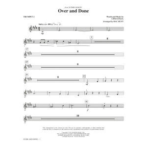 Over And Done (from Schmigadoon!) (arr. Mac Huff) - Bb Trumpet 2