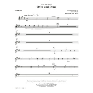 Over And Done (from Schmigadoon!) (arr. Mac Huff) - Tenor Sax