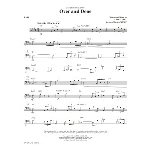 Over And Done (from Schmigadoon!) (arr. Mac Huff) - Bass