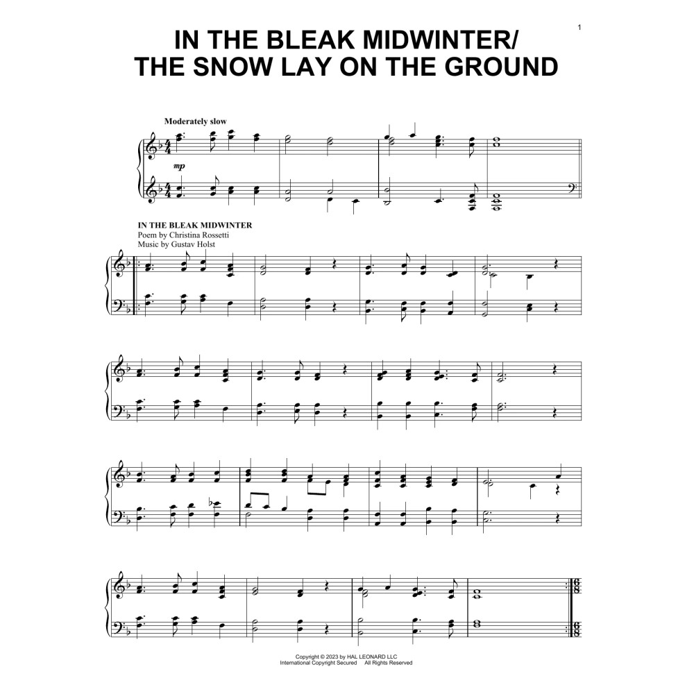 In The Bleak Midwinter/The Snow Lay On The Ground