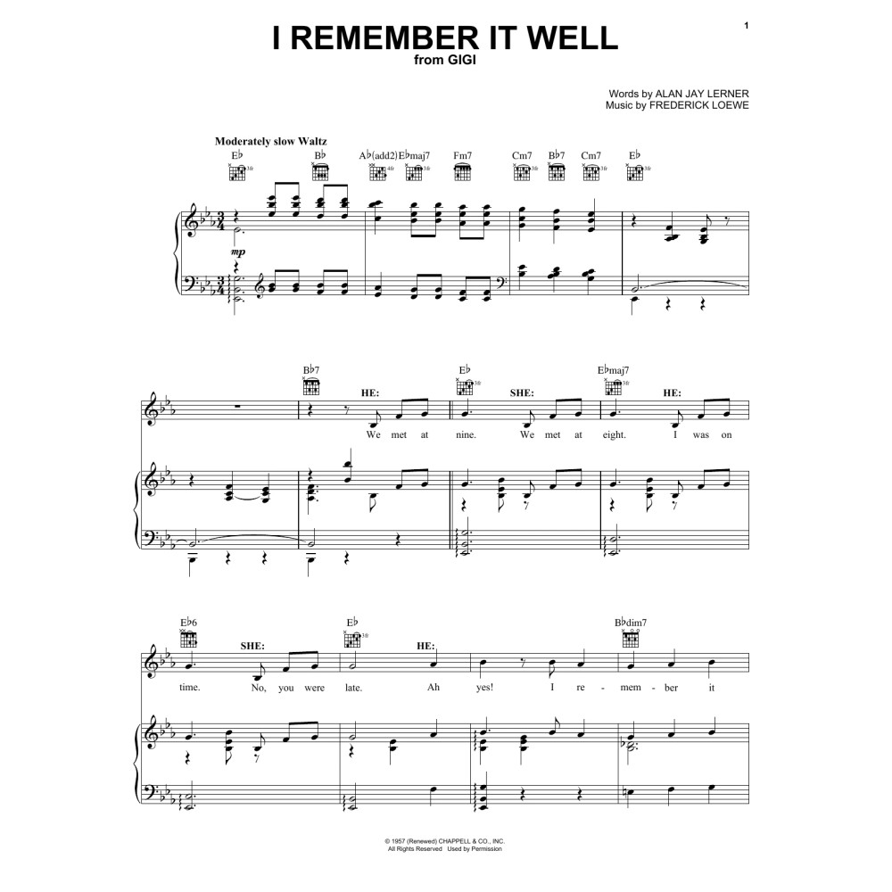 I Remember It Well