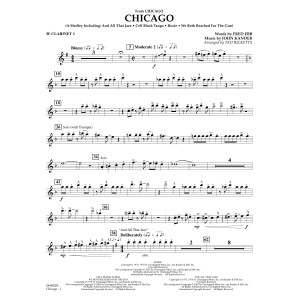 Chicago (arr. Ted Ricketts) - Bb Clarinet 1