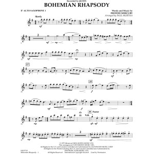 Bohemian Rhapsody (arr. Paul Murtha) - Alto Sax 1