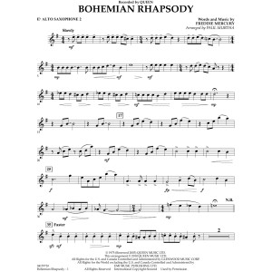 Bohemian Rhapsody (arr. Paul Murtha) - Alto Sax 2