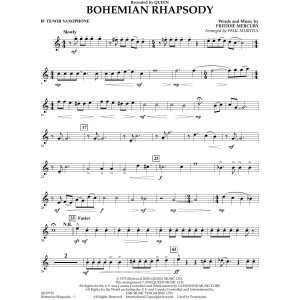Bohemian Rhapsody (arr. Paul Murtha) - Tenor Saxophone