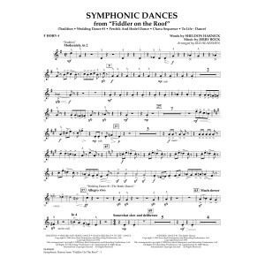 Symphonic Dances (from Fiddler On The Roof) (arr. Ira Hearshen) - F Horn 4