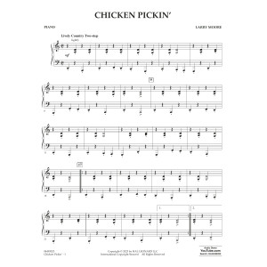 Chicken Pickin' - Piano