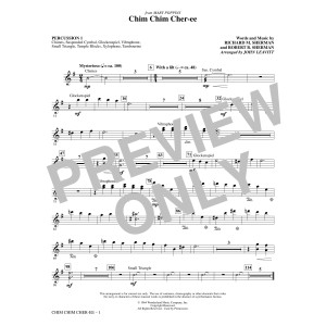 Chim Chim Cher-ee (arr. John Leavitt) - Percussion 1