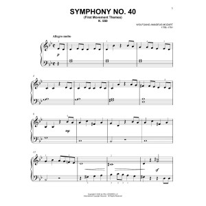 Symphony No. 40 In G Minor, First Movement Excerpt