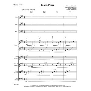 Peace, Peace - Full Score