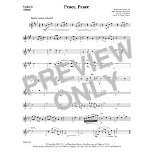 Peace, Peace - Violin 2