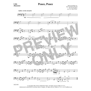 Peace, Peace - Cello (Opt. Bassoon)