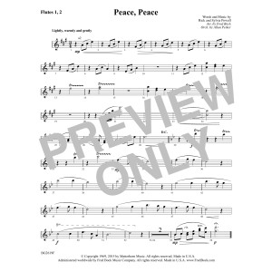 Peace, Peace - Flute 1 & 2