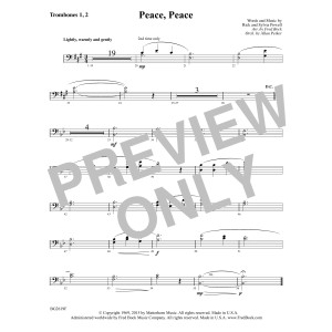 Peace, Peace - Trombone 1 & 2