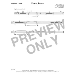 Peace, Peace - Suspended Cymbal