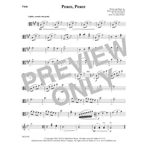 Peace, Peace - Viola