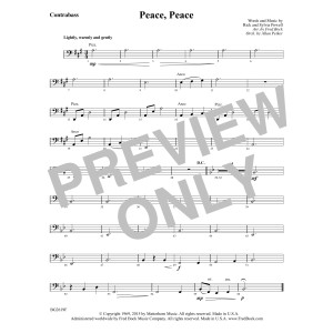 Peace, Peace - Contrabass