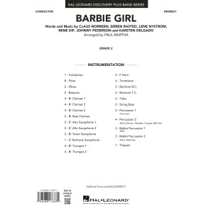 Barbie Girl (arr. Paul Murtha) - Conductor Score (Full Score)