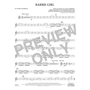 Barbie Girl (arr. Paul Murtha) - Bb Tenor Saxophone