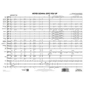 Never Gonna Give You Up (arr. Rick Stitzel) - Conductor Score (Full Score)
