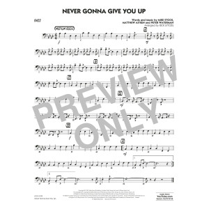 Never Gonna Give You Up (arr. Rick Stitzel) - Bass