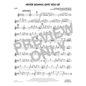 Never Gonna Give You Up (arr. Rick Stitzel) - Flute