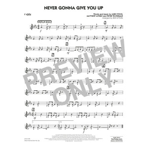 Never Gonna Give You Up (arr. Rick Stitzel) - F Horn