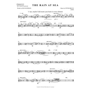 The Rain at Sea - Clarinet in A