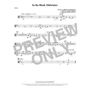 In The Bleak Midwinter (arr. John Leavitt) - Viola