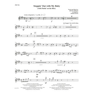 Steppin' Out With My Baby (with "Puttin' On The Ritz") - Alto Sax