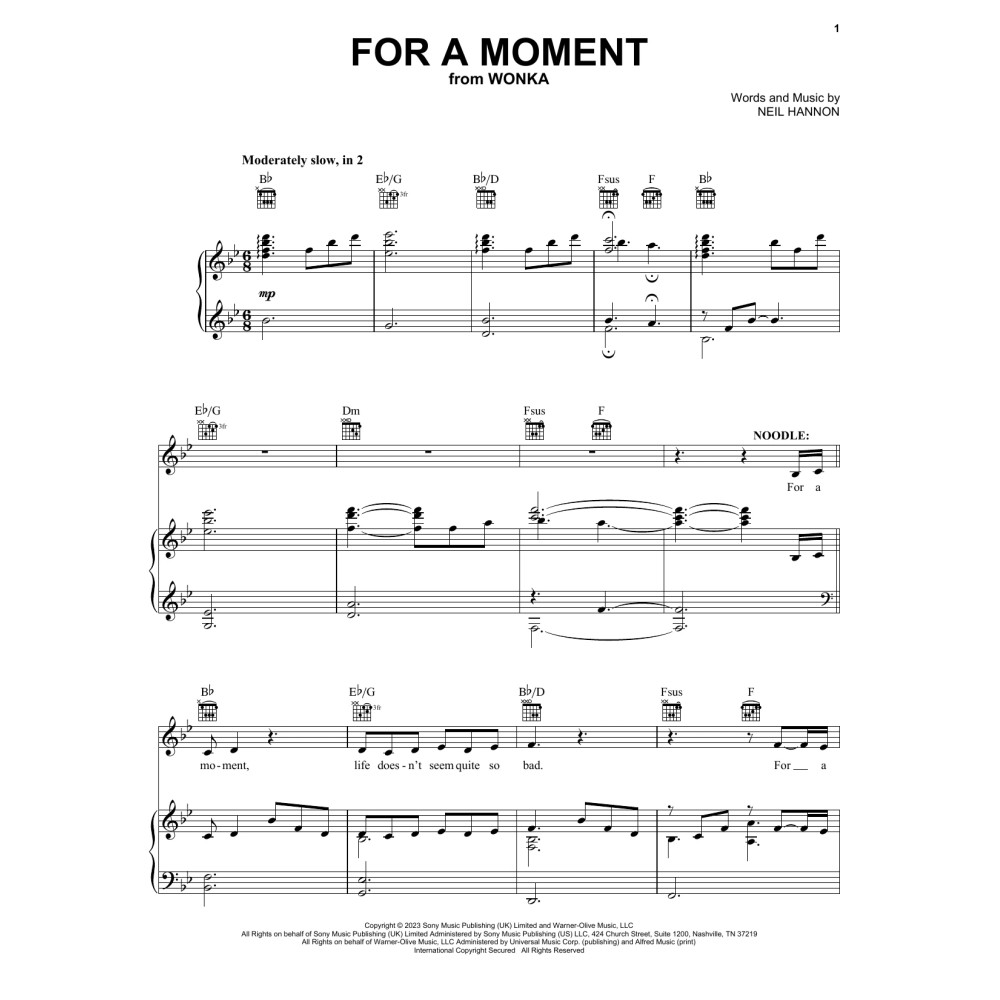 For A Moment (from Wonka)