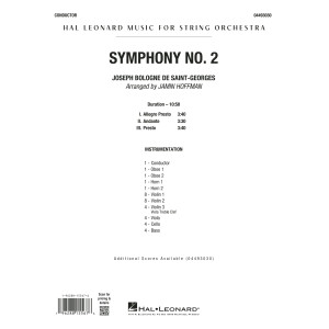 Symphony No. 2 (arr. Jamin Hoffman) - Conductor Score (Full Score)
