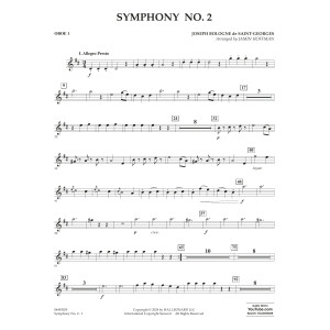 Symphony No. 2 (arr. Jamin Hoffman) - Oboe 1