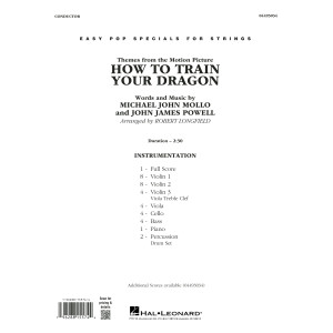 How To Train Your Dragon (arr. Robert Longfield) - Conductor Score (Full Score)