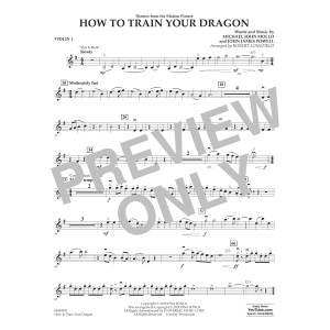 How To Train Your Dragon (arr. Robert Longfield) - Violin 1